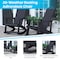 Flash Furniture Black Adirondack Rockers & 1 Side Table, PK 2 JJ-C14705-2-T14001-BK-GG - alternate 8